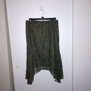 Green skirt
